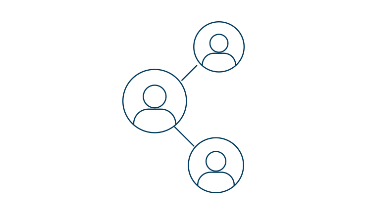 Abstract graphic design image representing connection