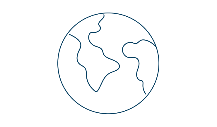 Abstract graphic design image representing global reach