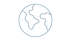 Abstract graphic design image representing global reach